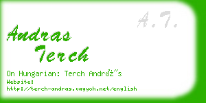 andras terch business card